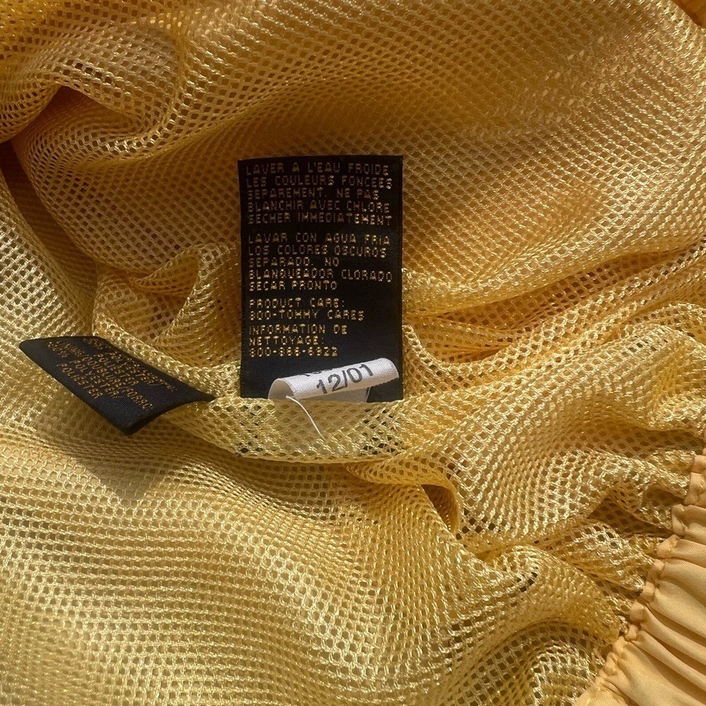 Tommy Hilfiger Golf, Yellow Windbreaker Lightweight Athletic Jacket, Size L - Picture 4 of 9